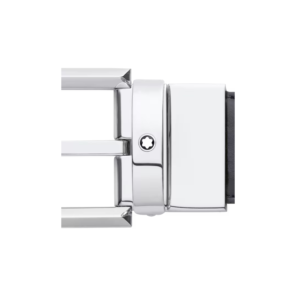 Montblanc Horseshoe Buckle Reversible Leather Belt 30mm – Black/Brown - Image 2